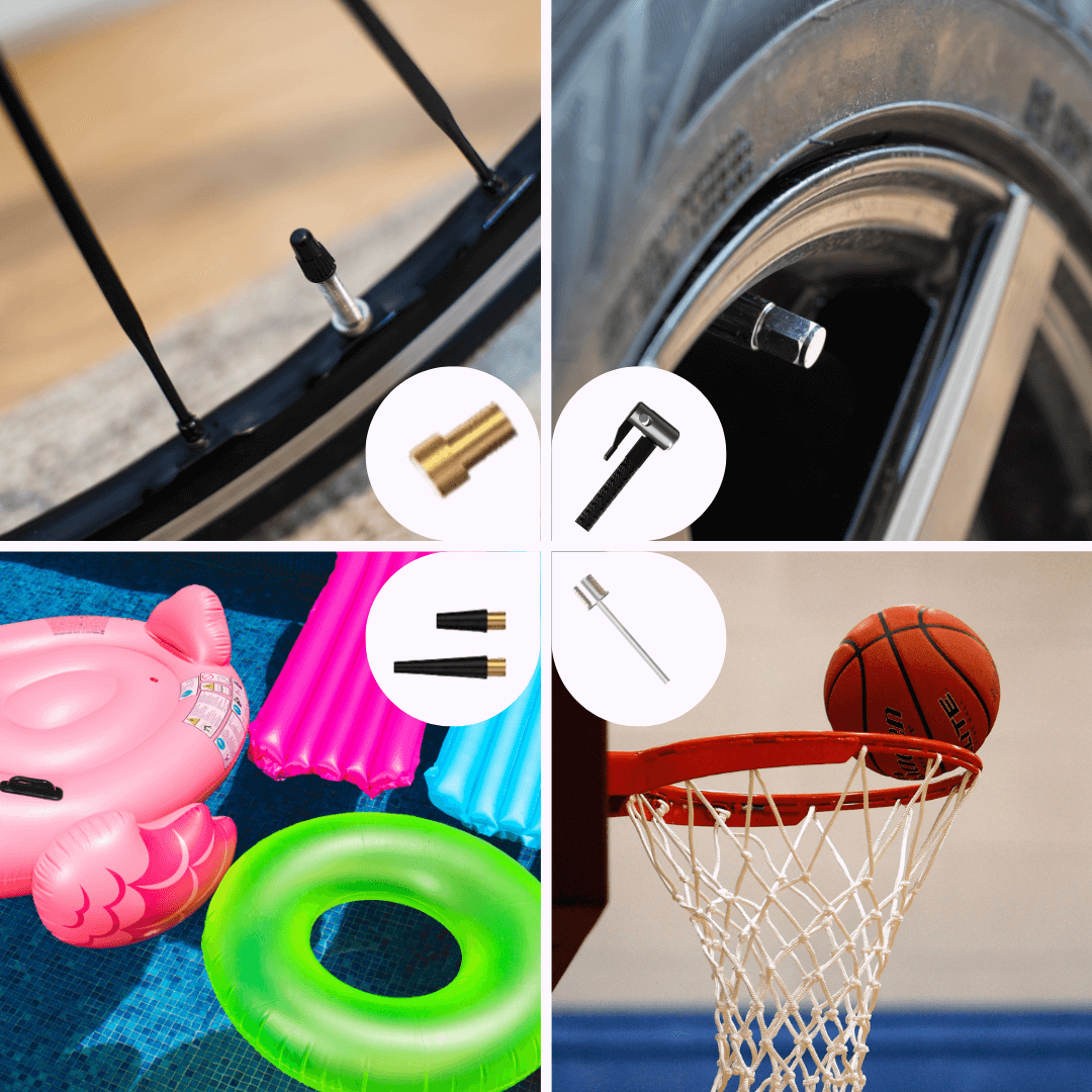 Tire inflator attachments and ways to use them