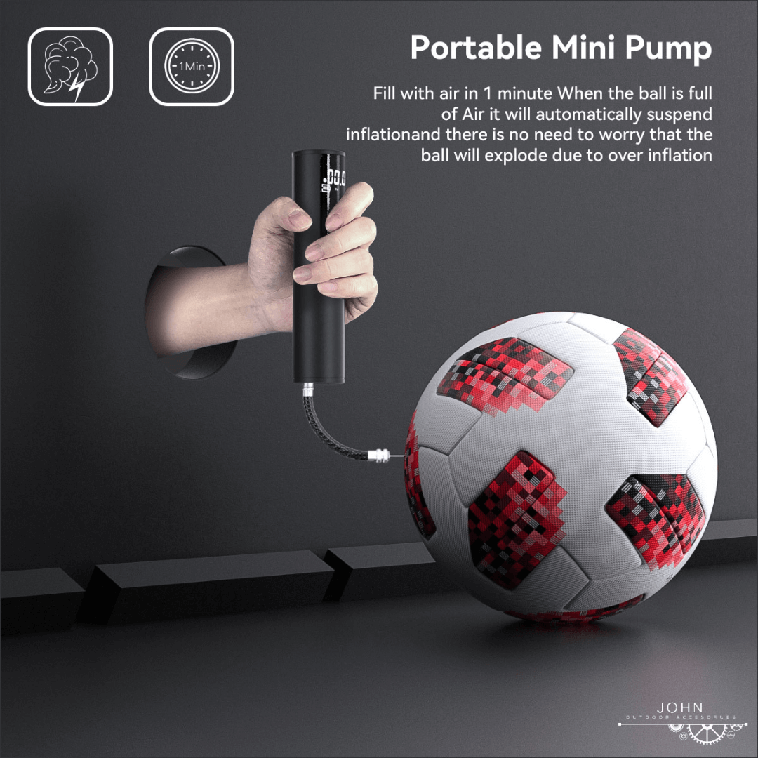 Inflate balls in just a minute and will automatically stop when it reaches the right air pressure